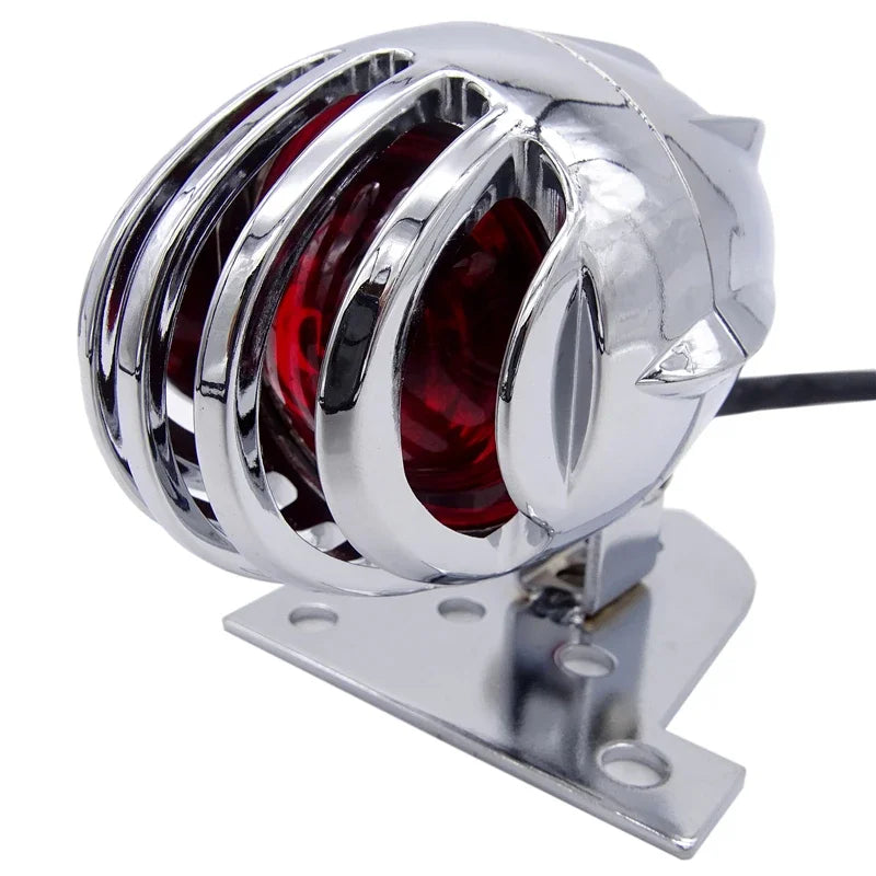 Caged Motorcycle Rear Brake Tail Signal Light Lamp