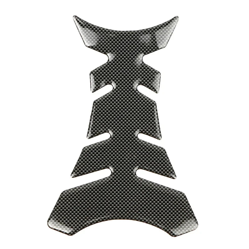 Carbon Fibre Motorcycle Fuel Tank Pad Gel Spine Protection Decal Sticker