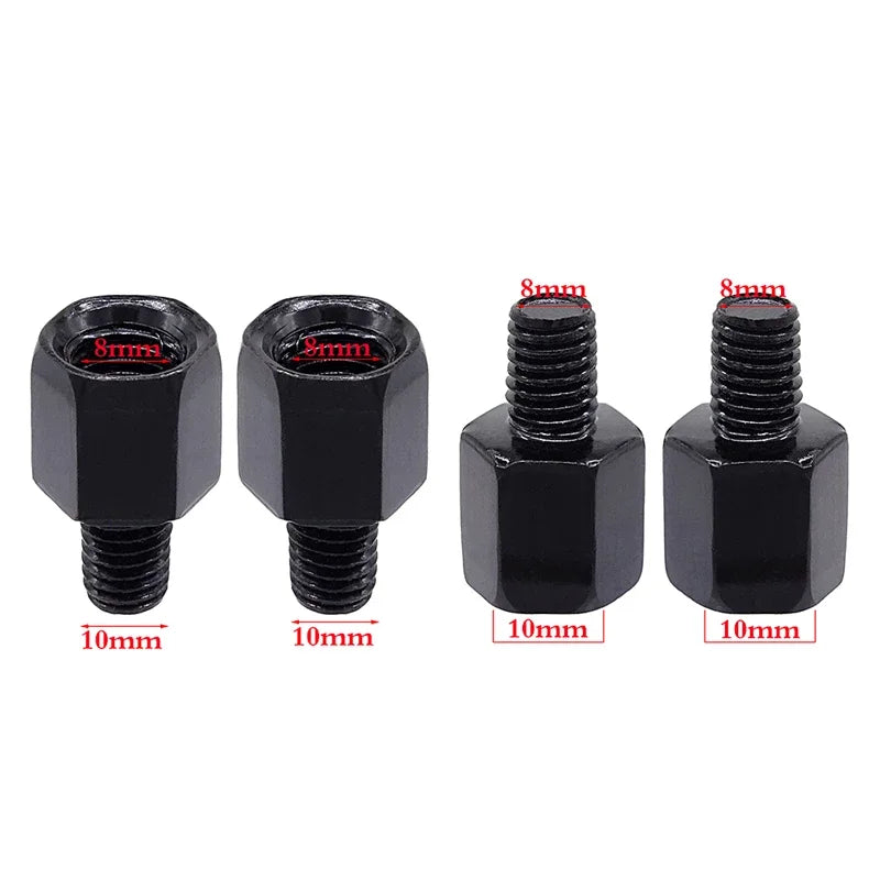 Motorcycle Mirror Adapter Bolt Thread Clockwise M10/M8 or M8/M10