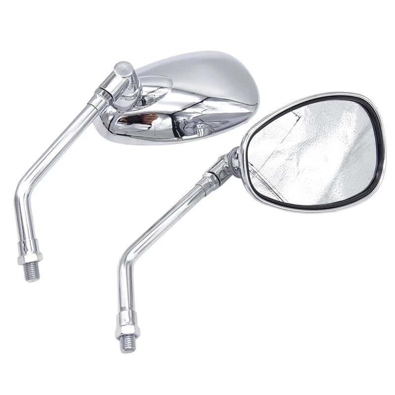 Chrome Wide Rear View Side Mirrors Pair Fits Suzuki Intruder Volusia VS VL 700 750 800 1400 1500