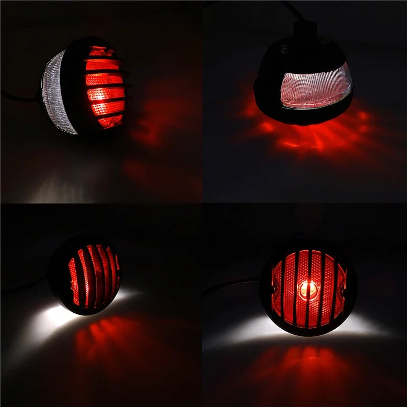 3 in 1 Motorcycle LED License Plate Rear Tail Daytime Running Light