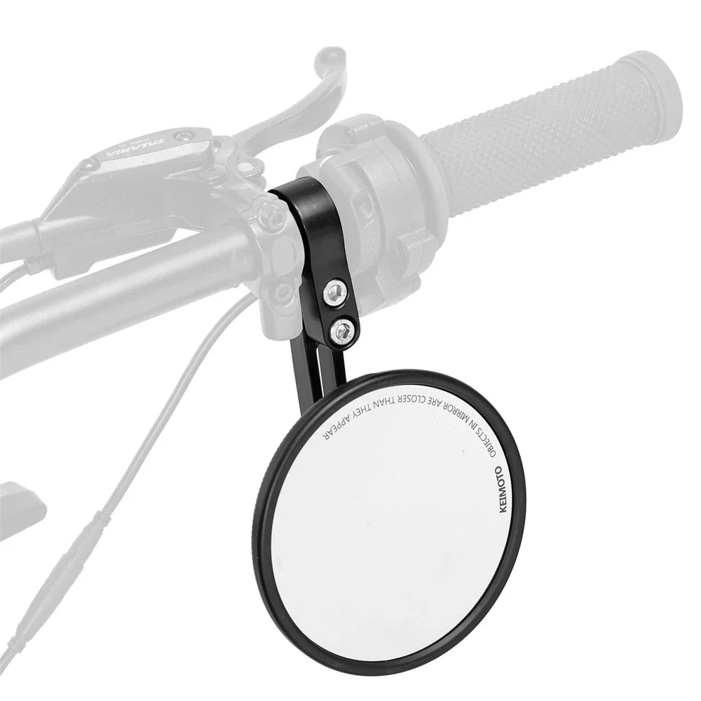 Round Motorcycle 360° Adjustable Rotatable Handlebar Rear View Side Mirrors