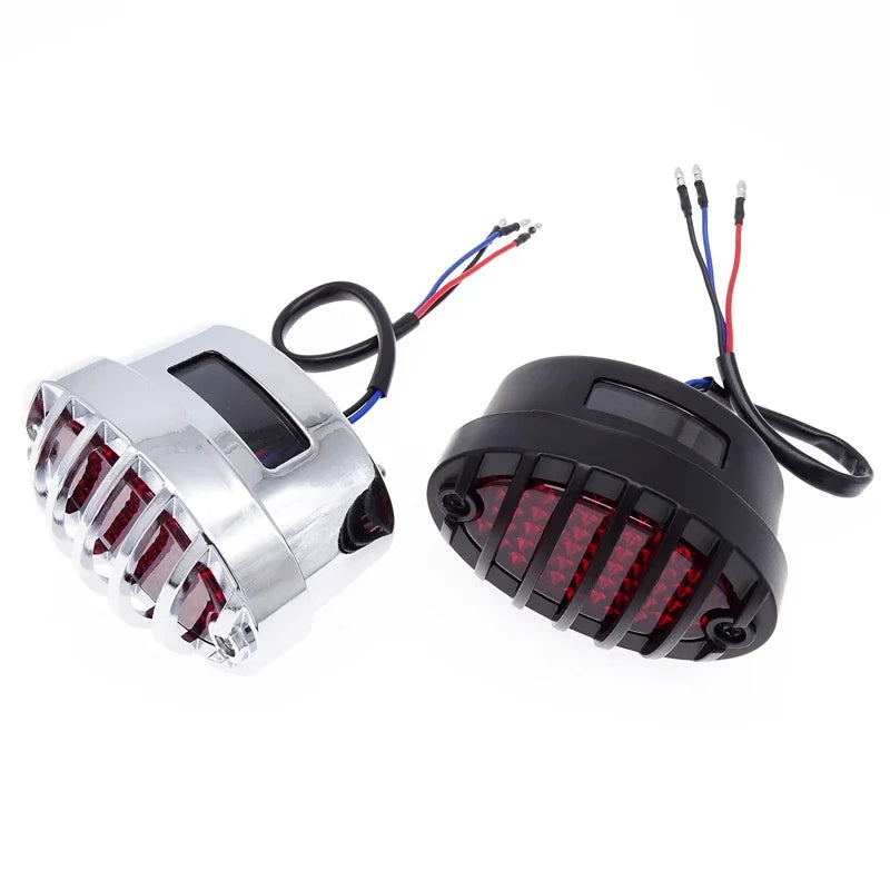 LED Motorcycle Daytime Running License Plate Rear Tail Brake Light DRL