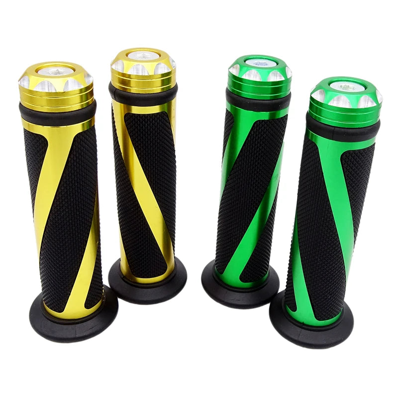 Coloured Aluminium Motorcycle Handlebar Handle Bar Grips 22mm