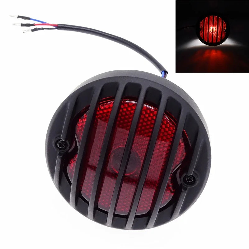 3 in 1 Motorcycle LED License Plate Rear Tail Daytime Running Light