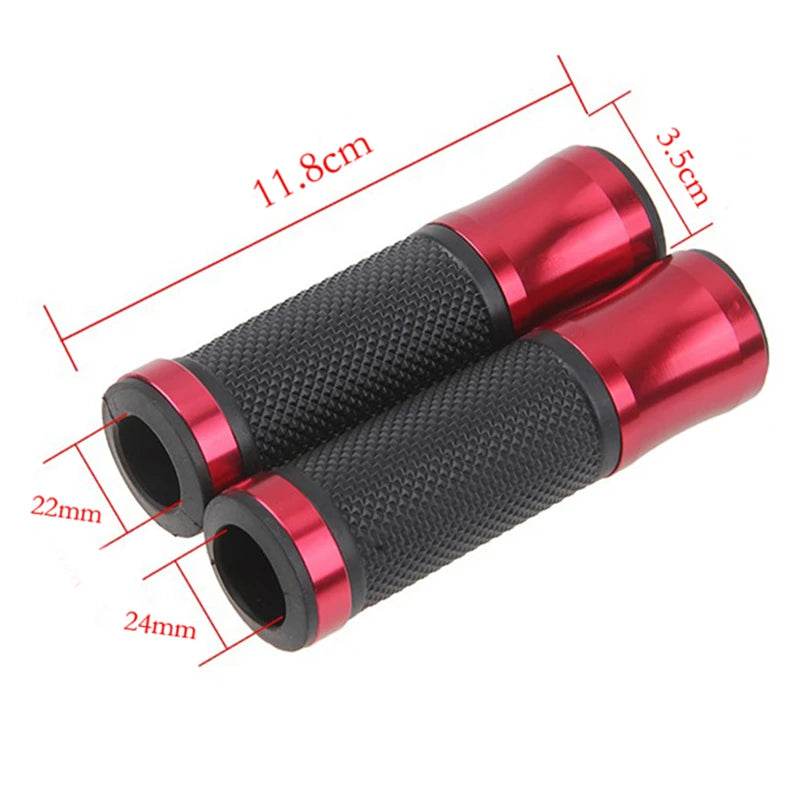 Coloured Motorcycle Open End Handlebar Gel Hand Bar Grips 22mm