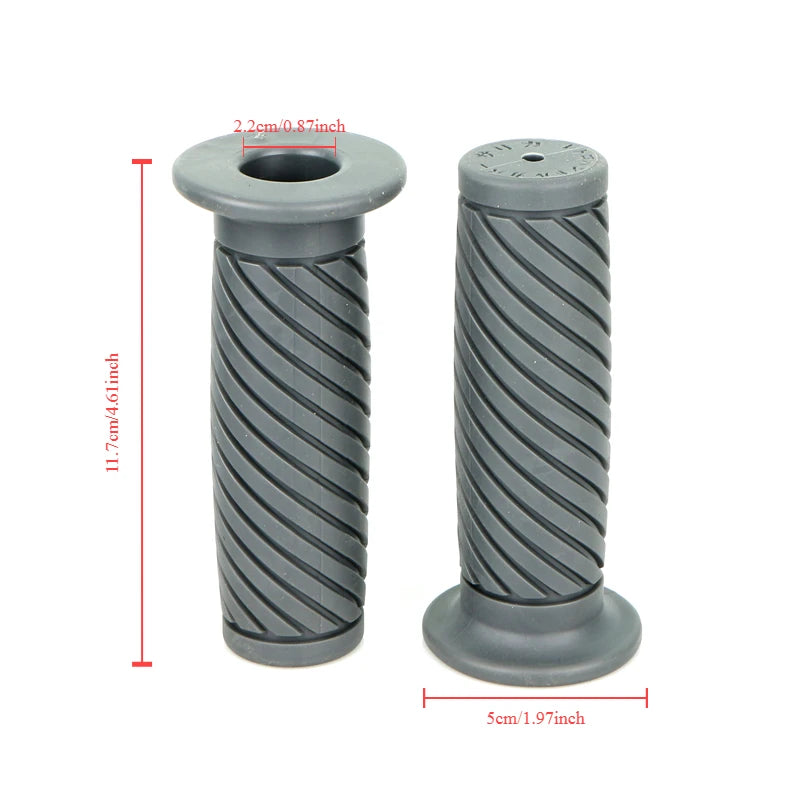 Coloured Motorcycle Rubber Anti-Slip Handlebar Grips 22mm/24mm