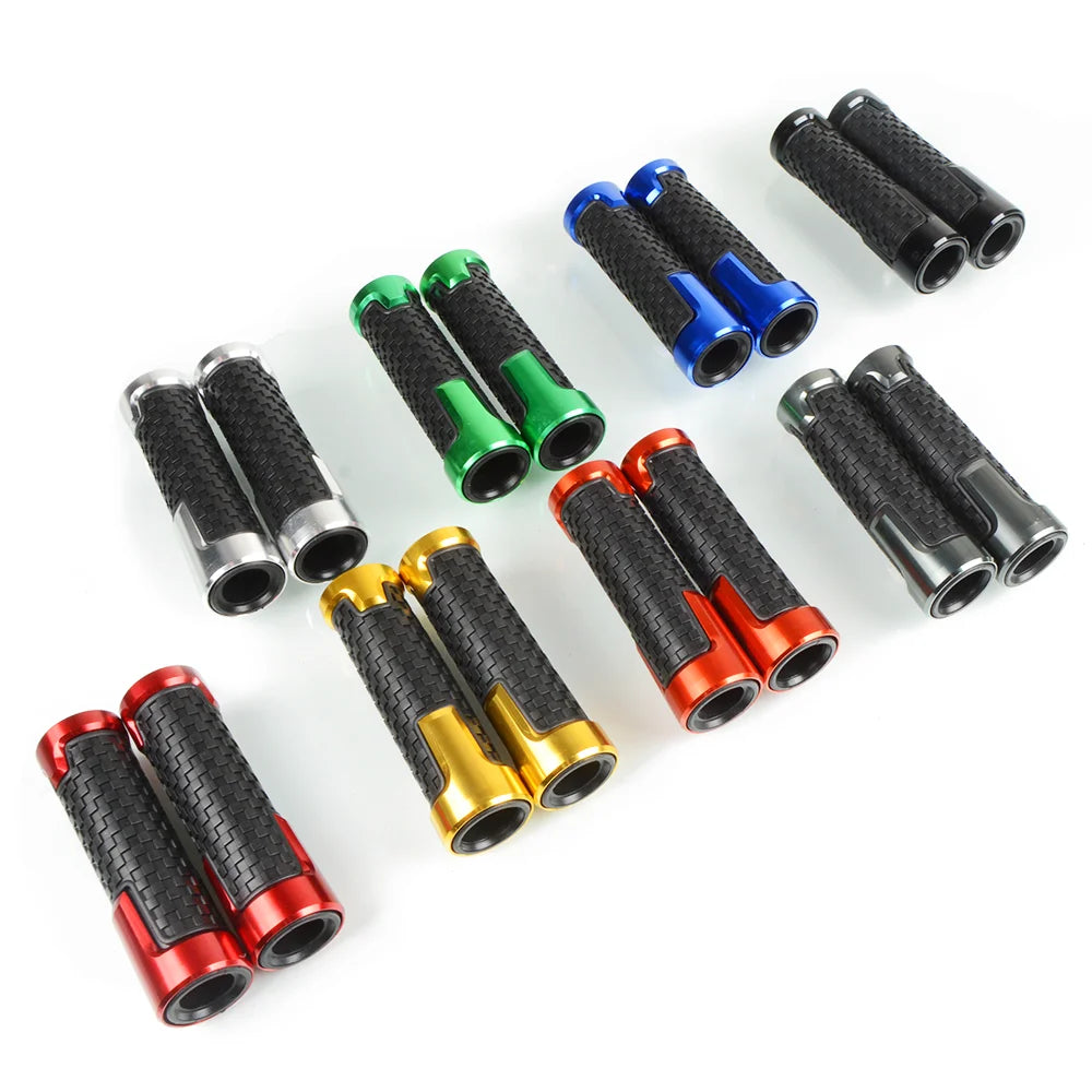 Coloured Motorcycle Aluminium Handlebar Hand Grips 7/8" 22mm