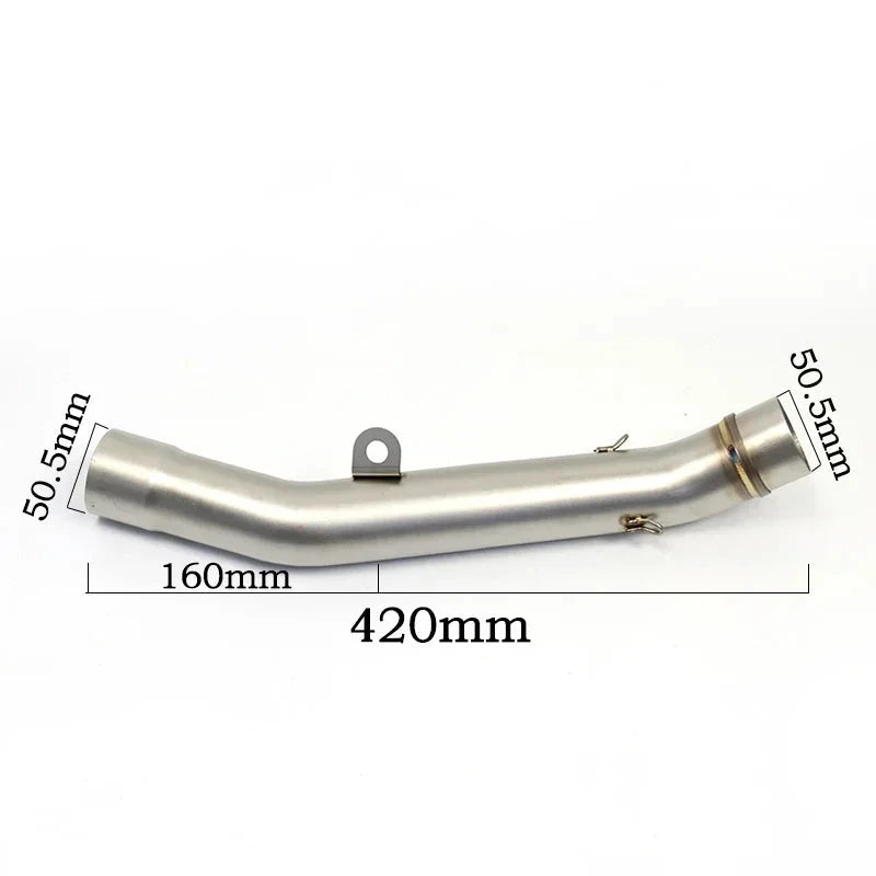 Kawasaki Z800 Exhaust Pipe Middle Pipe Stainless Steel Mid Connector