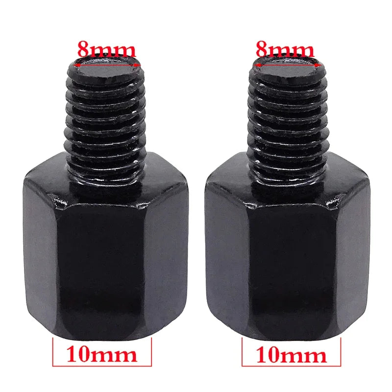 Motorcycle Mirror Adapter Bolt Thread Clockwise M10/M8 or M8/M10