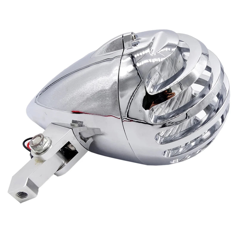Bullet Motorcycle H4 Angel Eye Headlamp High Low Beam Headlight
