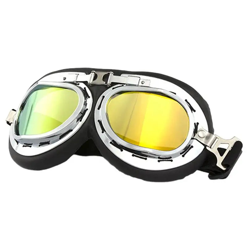Motorcycle Helmet Goggles Riding Glasses Pilot With Adjustable Straps