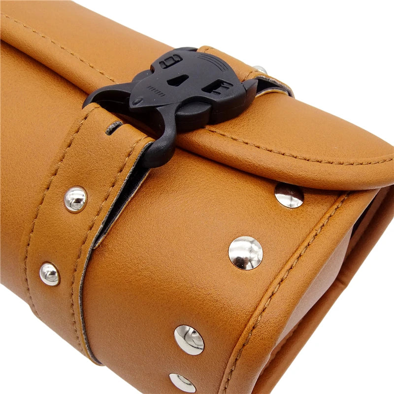 Harley-Davidson Honda Kawasaki BMW Motorcycle Side Saddle Front Fork Storage Bag