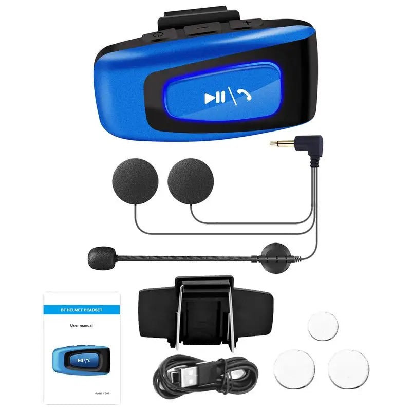 Wireless Motorcycle Handsfree Communication Bluetooth Helmet Headset Intercom