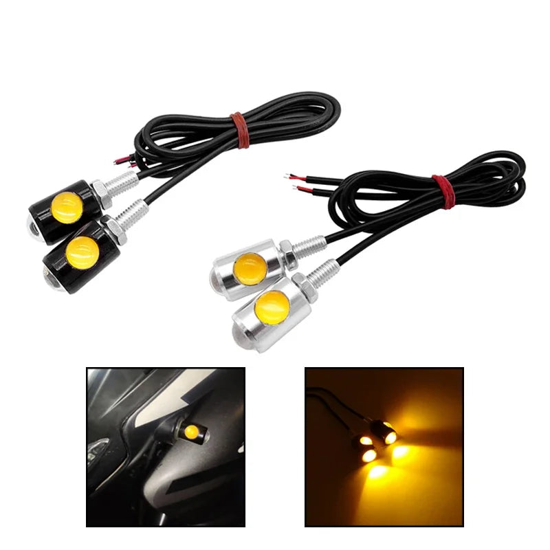 Super Bright LED Motorcycle License Number Plate Rear Light Bulbs