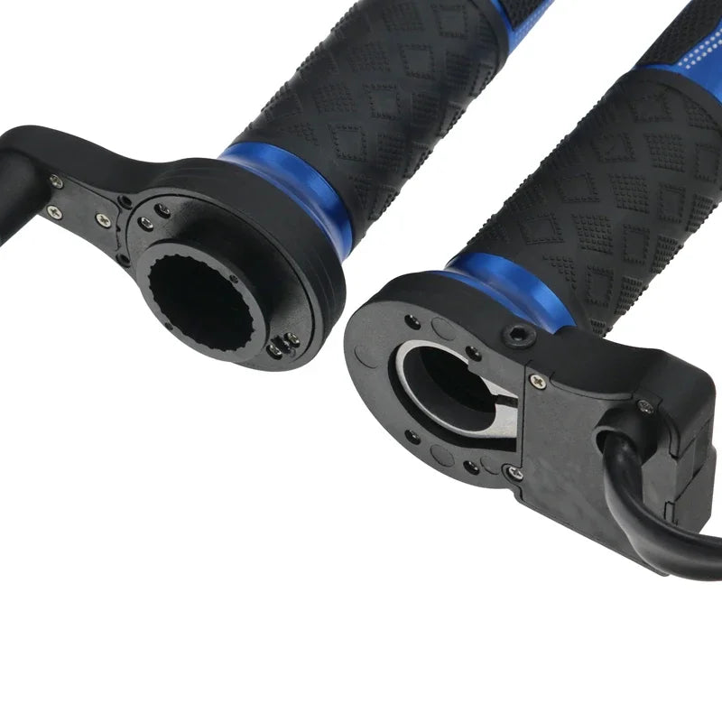 Motorcycle Aluminium Alloy Heated Handlebar Hot Grips Hot 22mm 7/8" Blue Gold Red Black