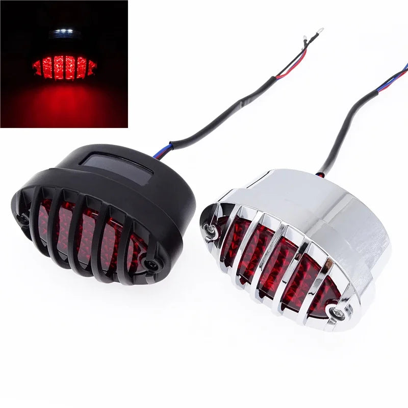 LED Motorcycle Daytime Running License Plate Rear Tail Brake Light DRL
