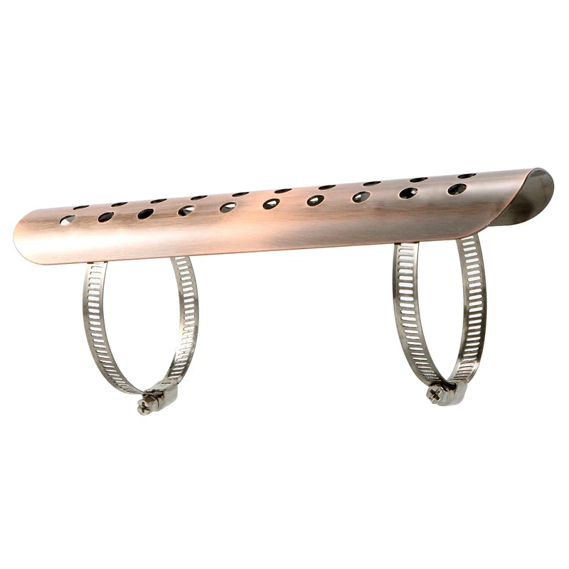 Motorcycle Exhaust Muffler Pipe Heat Shield Guard Cover Black Copper Chrome