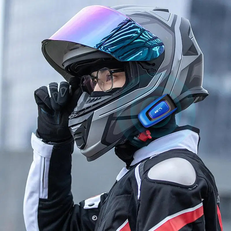 Wireless Motorcycle Handsfree Communication Bluetooth Helmet Headset Intercom