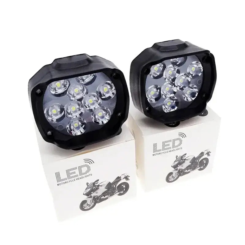 LED Motorcycle Headlight & Fog Light with Switch