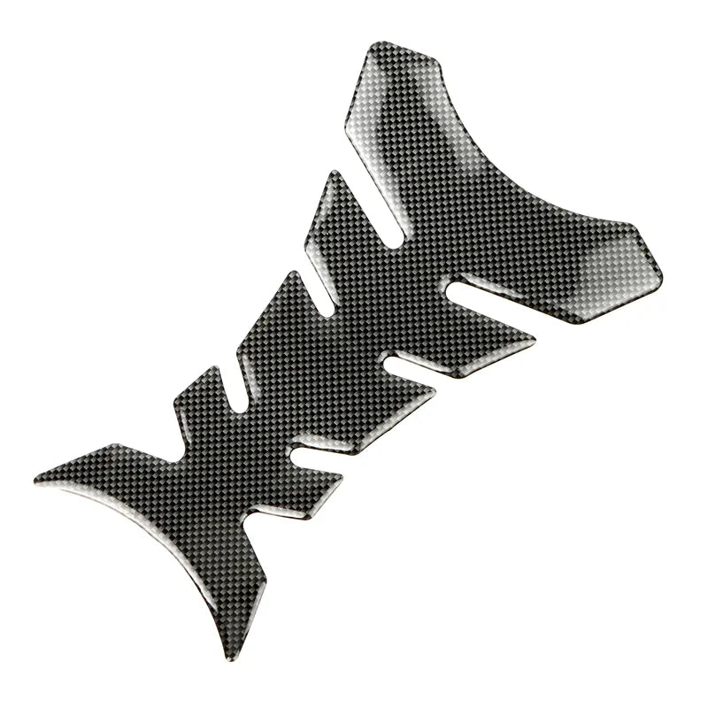 Carbon Fibre Motorcycle Fuel Tank Pad Gel Spine Protection Decal Sticker