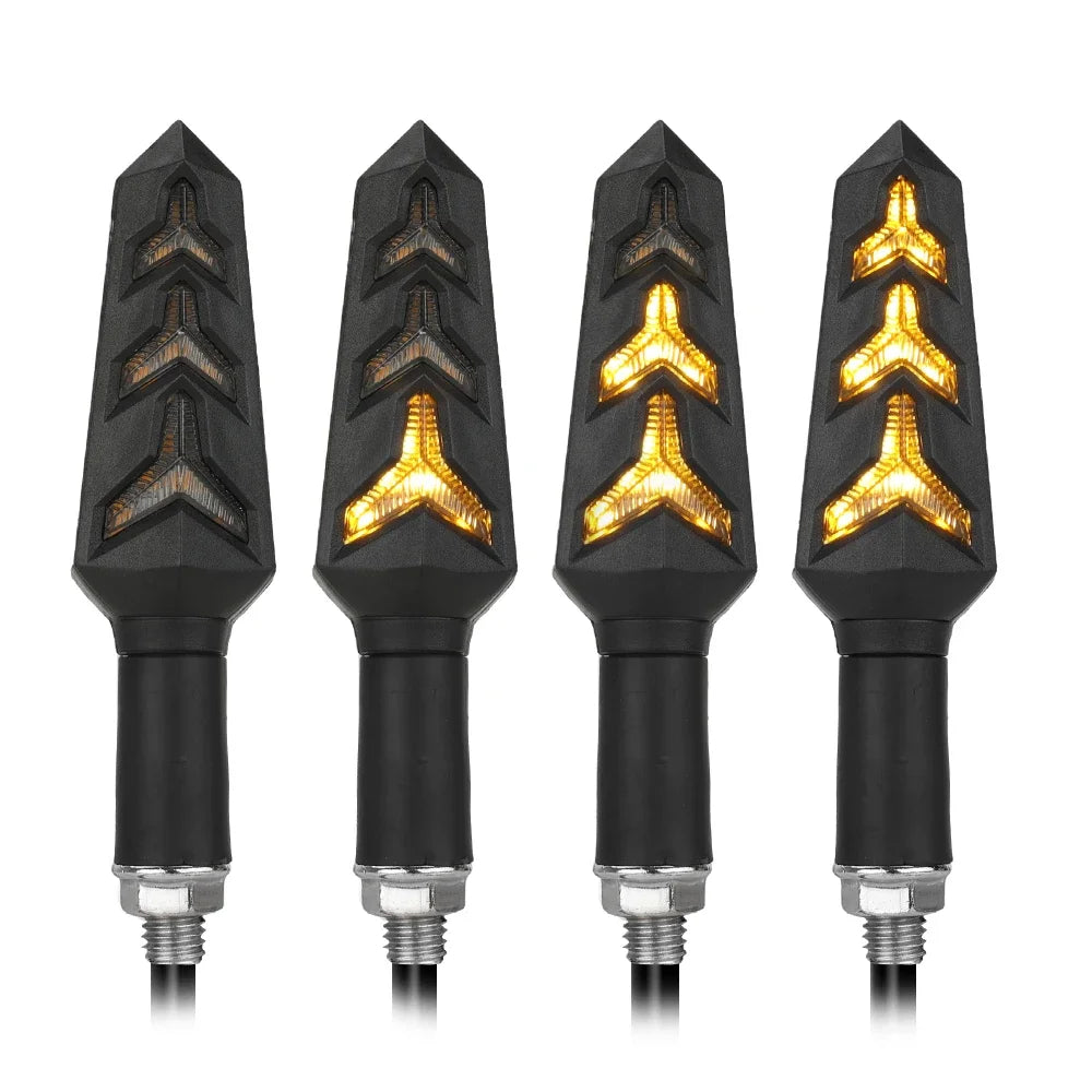 Motorcycle Sequential LED Turn Signal Indicators Repeaters