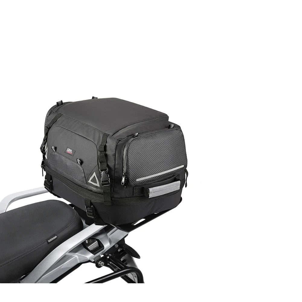 Motorcycle 42L Waterproof Rear Tail Pack Sissy Bar Luggage Travel Bag