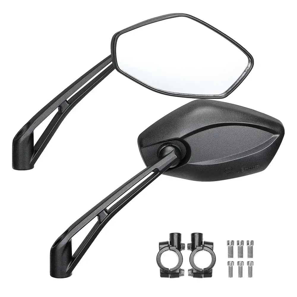 Diamond 360° Adjustable Motorcycle Rear View Side Mirrors 8mm / 10mm Screws