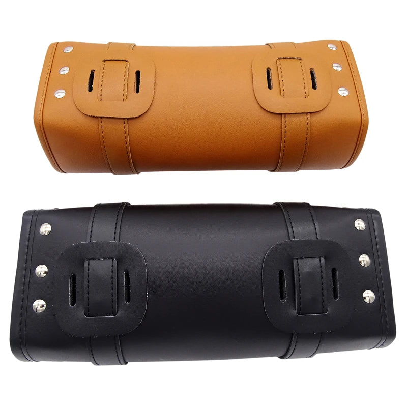 Harley-Davidson Honda Kawasaki BMW Motorcycle Side Saddle Front Fork Storage Bag