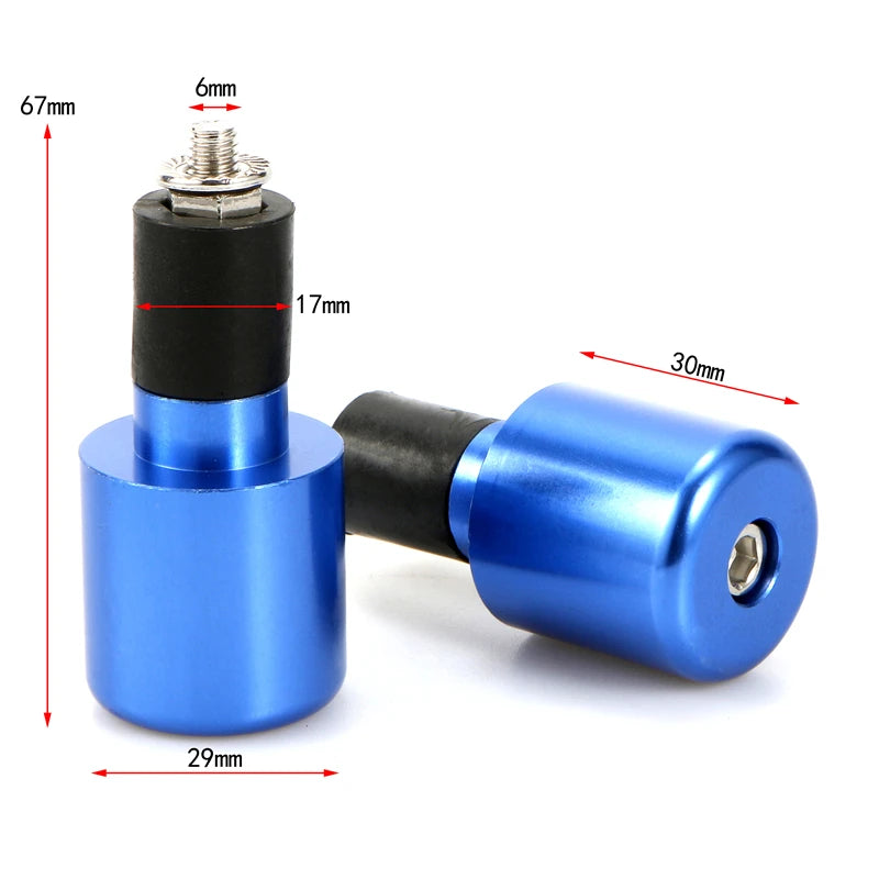 Motorcycle Handlebar Steering Counter Weight Balance Hand Bar Ends 22mm