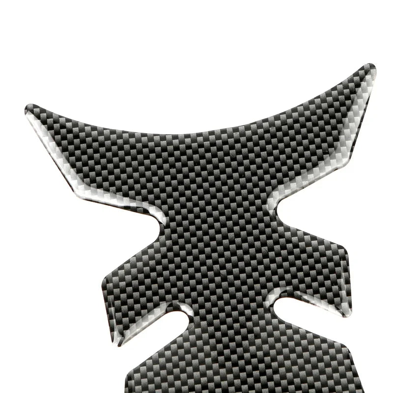 Carbon Fibre Motorcycle Fuel Tank Pad Gel Spine Protection Decal Sticker
