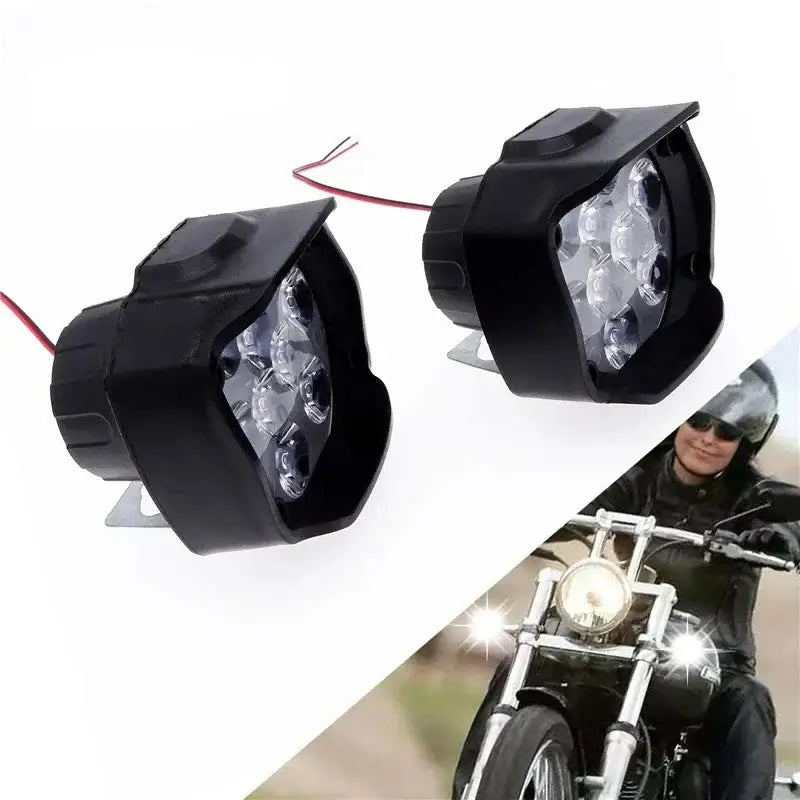 LED Motorcycle Headlight & Fog Light with Switch