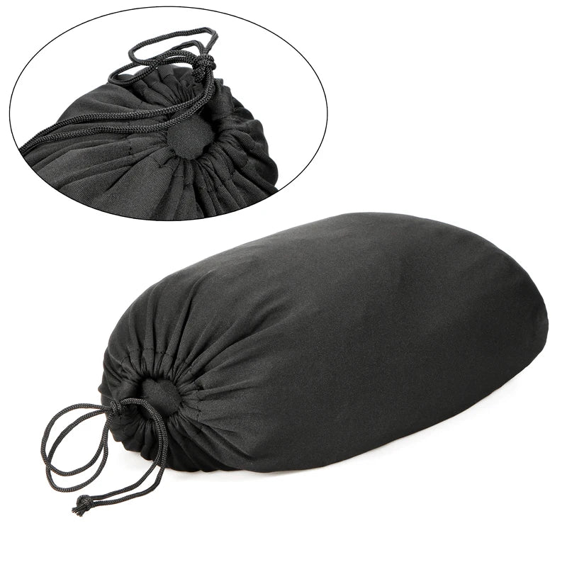 Indoor Plush Motorcycle Elastic Stretch Breathable Dust Cover Black Red
