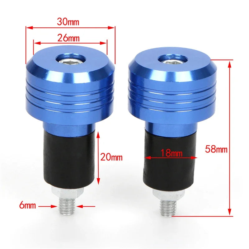 Aluminium Motorcycle Handlebar Hand Bar End Balance Weight Caps