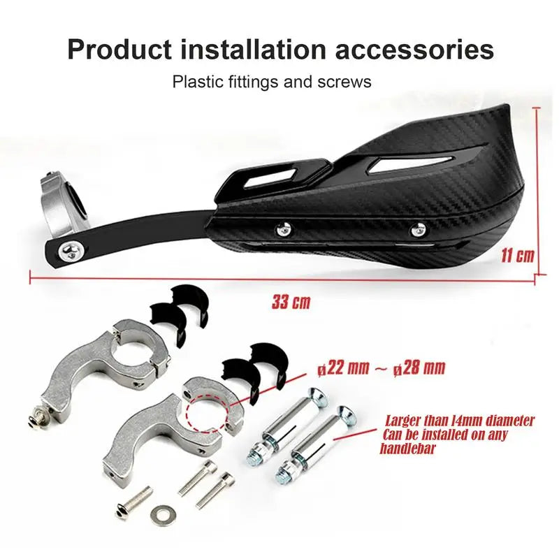 Carbon Fibre Motorcycle Windproof Windshield Handlebar Lever Handguards
