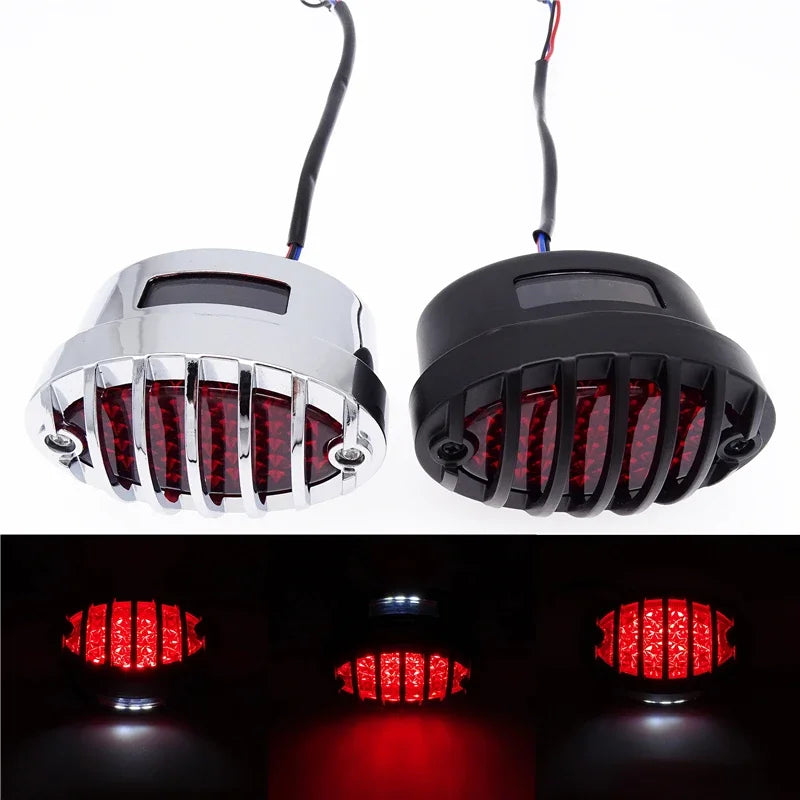 LED Motorcycle Daytime Running License Plate Rear Tail Brake Light DRL
