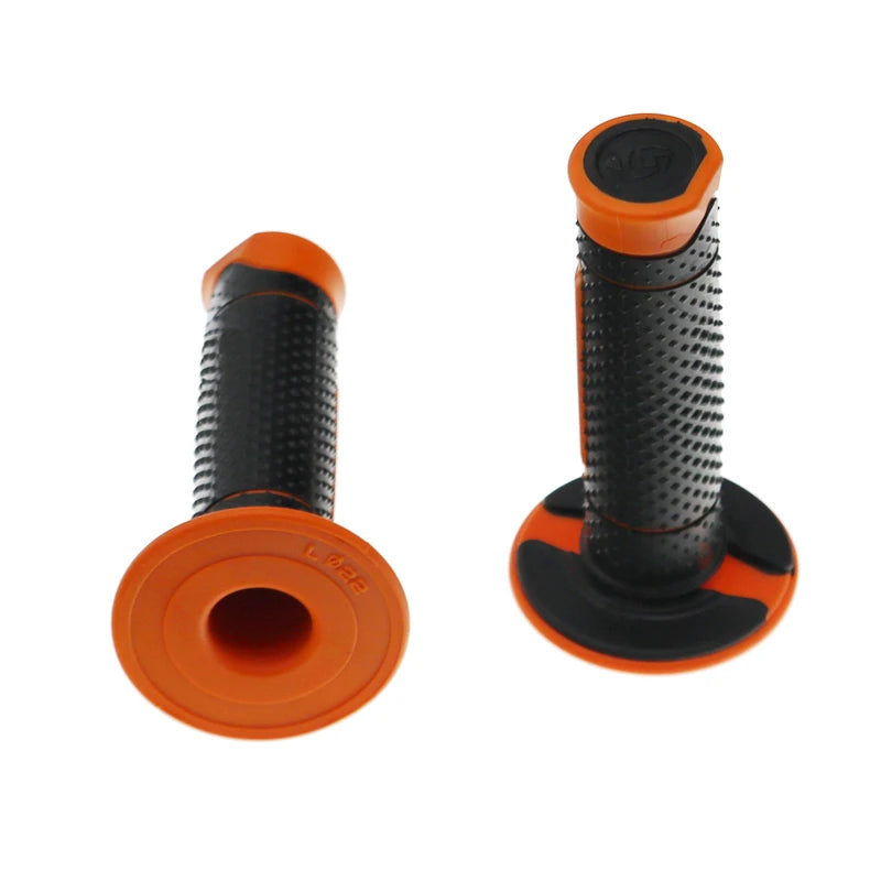 Orange Black Motorcycle Handlebar Grips For KTM Motocross 7/8" 22mm