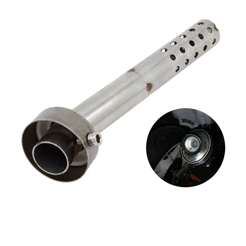 Motorcycle 48mm Angled Exhaust Insert Baffle End Can DB Killer Silencer Muffler elbow 175MM