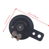 Motorcycle 12V Electric Horn 105db Black