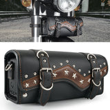 Harley-Davidson Vintage Front Fork Bag Waterproof PU Leather Saddlebag Storage Box