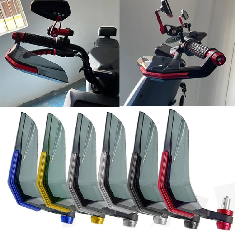 Motorcycle Handlebar Windshield Protector Windproof Shield Lever Hand Guards 22mm