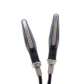 Sequential Motorcycle Turn Signal Light Side Repeaters Indicators 10mm